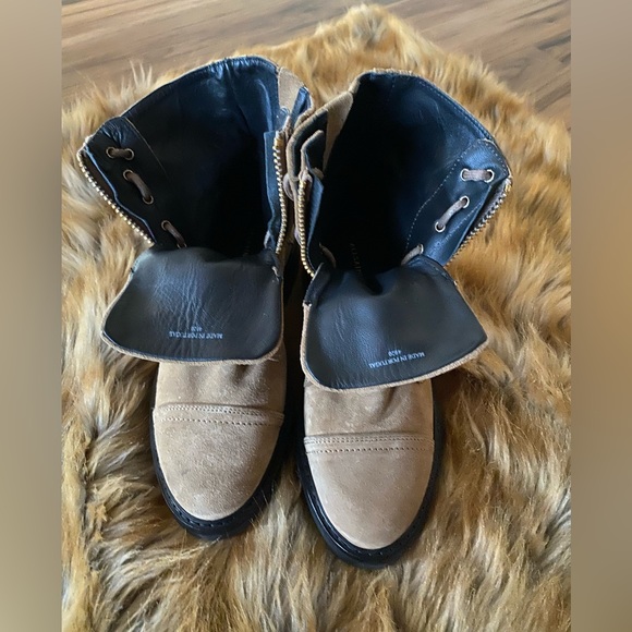 AllSaints Ariel Top Zip Suede Boot in size 36 - Picture 12 of 15